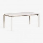 Rozkładany Prostokątny Stół Ogrodowy 180-240-300x100 Cm Z Aluminium Milenca Gardenia Biel - Sklum