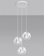 Lampa wisząca TULOS 3P biała SOLLUX  LIGHTING