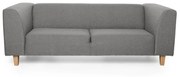 Szara sofa Scandic Diva, 216 cm