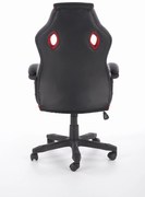 BAFFIN fotel gabinetowy czarny, czerwony,gamingowy, nowoczesny