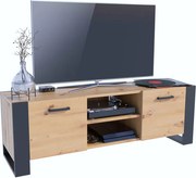 Nowoczesna szafka RTV dąb artisan 150 cm K5-L72