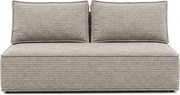 Sofa z Funkcją Spania MAVIA Beżowa Sztruksowa Nowoczesna