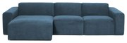Niebieski sztruksowy narożnik (lewostronny) Sting – Scandic