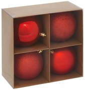 Zestaw bombek choinkowych, Ø 10 cm, 4 sztuki