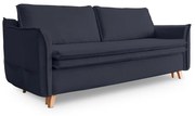 Ciemnoszara/antracytowa rozkładana sofa 225 cm Charming Charlie – Miuform