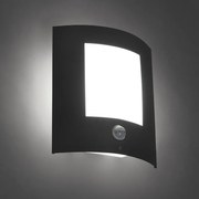 Lampa ścienna zewnętrzna antracytowa z czujnikiem ruchu IP44 - Emmerald 1