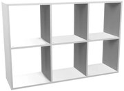 Ażurowy Regał Biały W Stylu Skandynawskim E0-P84