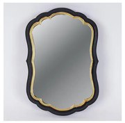Lustro ścienne 34,5x23,2 cm czarny/złoty