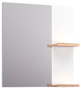 Lustro łazienkowe L-WOOD 59 cm biały połysk KROFAM