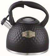 Czarny matowy czajnik z gwizdkiem 3L T7-B46