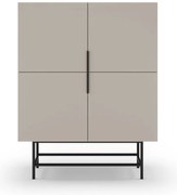 Kremowa szafka 100x128 cm Eldia – Marckeric