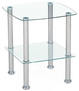 Ława CANARIA 45x45 transparentna HALMAR