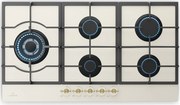 Klarstein Victoria 90cm Płyta gazowa 5 palników Krem