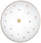 Kolarz 731.U14.4.160 - Kinkiet NONNA, 4xE27/60W/230V, średnica 54 cm, motyw kwiatowy, różowe złoto