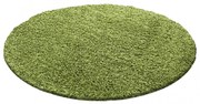 Dywan shaggy zielony 200 cm x 200 cm koło