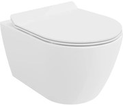 Mexen Carmen miska wc Rimless z deską wolnoopadającą slim, duroplast, biała połysk - 30880100