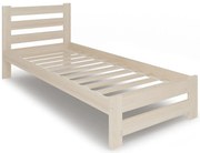 Drewniane jednoosobowe łóżko skandynawskie 90x200 S5-E62