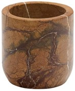 Marmurowy kubek na szczoteczki do zębów w naturalnym kolorze Spalsh – Kave Home