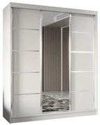 Szafa przesuwna - Marco 180 cm, biały mat