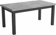 Stół prostokątny rozkładany 100x200/300 Beton jasny R-6 + nogi drewniane