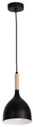 Żyrandol na lince NOAK WOOD 1xE27/15W/230V czarny/buk