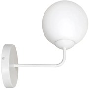 Biały kinkiet ze szklanym kloszem - 4X D0073 N6-K61