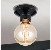 Orion - Oprawa sufitowa FROST 1xE27/60W/230V czarna