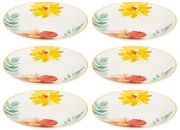 Talerzyki deserowe MARGAUX, porcelanowe, 6 sztuk x Ø19 cm