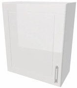 Szafka kuchenna wisząca z ociekaczem 60 NATALIA W60 SU P/L biała połysk STOLKAR