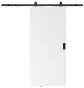Drzwi przesuwne naścienne - wys. 205 x szer. 83 cm - MDF + białe PCV - VARIN II