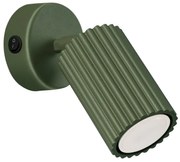 Kinkiet KARBON zielony oliwkowy z włącznikiem SOLLUX  LIGHTING