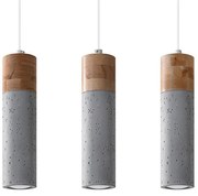 Industrialna lampa wisząca potrójna tuba S164 S8-L59