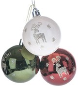 Plastikowe bombki zestaw 3 szt. ø 6 cm – Dakls