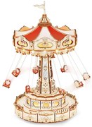RoboTime - 3D puzzle z pozytywką Karuzela łańcuchowa 3xAAA