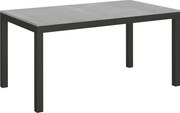 Stół rozkładany 160/264x90 cm Everyday Evolution cementu rama i nogi antracytowe
