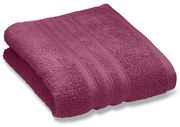 Ciemnoróżowy bawełniany ręcznik kąpielowy frotte 70x120 cm Zero Twist – Catherine Lansfield
