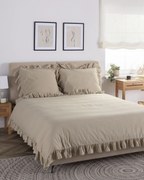 Pościel bawełniana Cotton 160x200cm oxford tan
