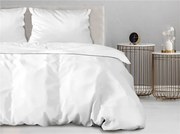 Pościel satynowa jednobarwna Bielbaw 160x200 biała GRENO