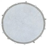 Dywan dziecięcy BUBBLY SOFT BLUE 120x120 niebieski LORENA CANALS