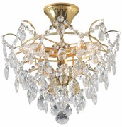 Lampa wisząca w złotym kolorze Markslöjd Rosendal, ø 36 cm