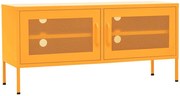 Stalowa szafka pod TV z drzwiczkami kolor musztardowy H8-K67