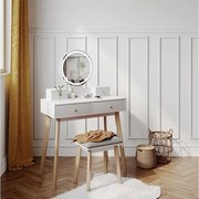 Stół do toalety biały 80x41x127.5 finya