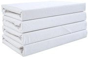 PrzytulneMieszkanie.pl Bawełniana prześcieradło DELUXA 145x245 cm białe