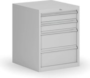 Kontener warsztatowy do zawieszenia G8, 4x szuflada, 560 x 600 x 700 mm, szary