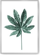 Plakat Leaf Emerald Green