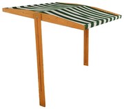 Baby Mix Daszek do drewnianej piaskownicy dla dzieci 120 x 120 cm, zielono-biały