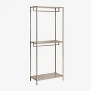 Janine Otwarta Szafa Stalowa Moka Brown - Sklum