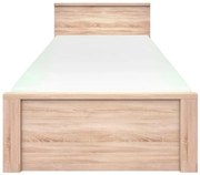 Łóżko z zagłówkiem dąb sonoma R6-N39