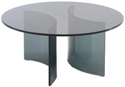 Stolik kawowy ze szkła hartowanego - Antracytowy - OKLAMA