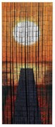 Pomarańczowa bambusowa zasłona do drzwi 200x90 cm Sunset – Maximex